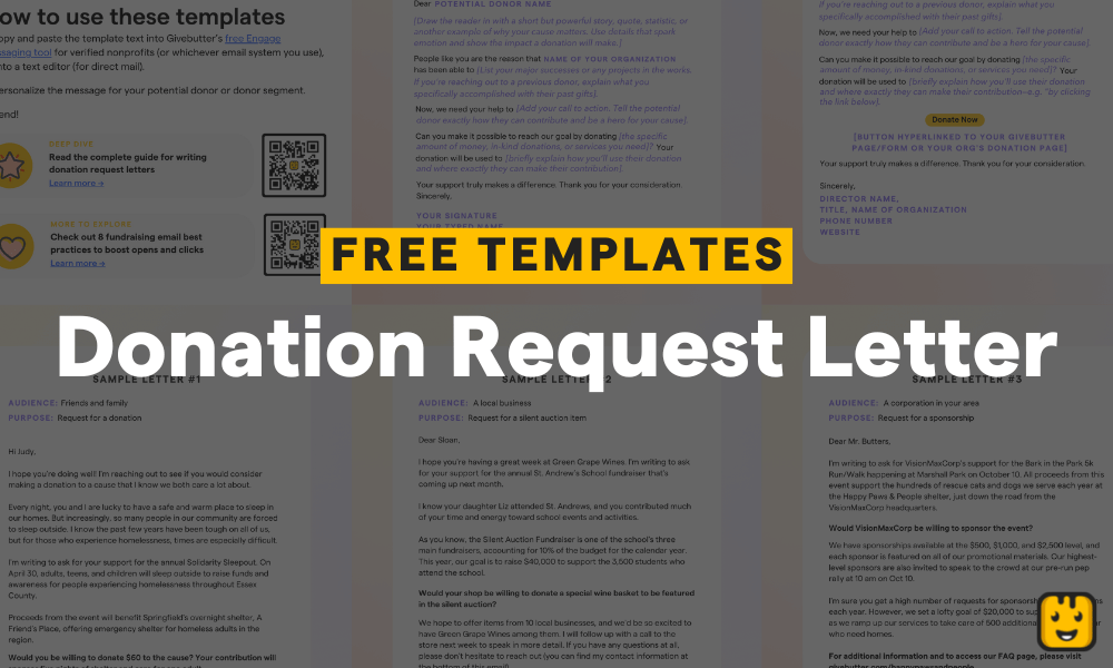 How To Write A Donation Request Letter (5 Templates) Givebutter